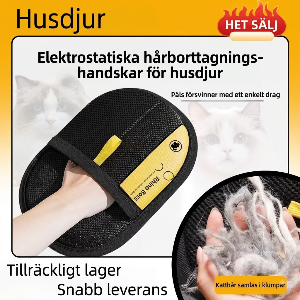 Återanvändbar Pälsborttagningsvante För Möbler Och Päls