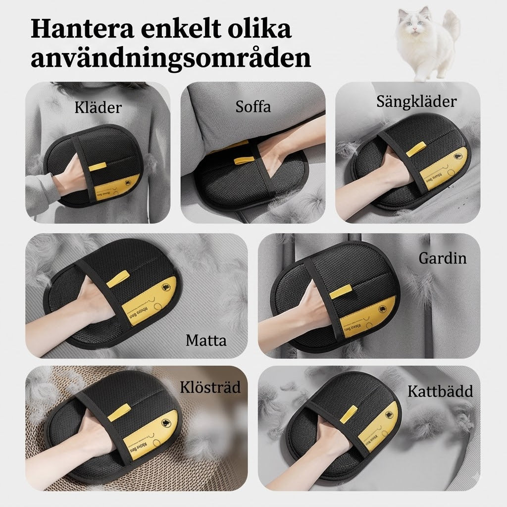 Återanvändbar Pälsborttagningsvante För Möbler Och Päls