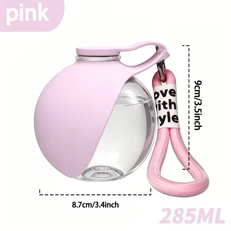Portable Pet Water Bottle with Leak-Proof Spherical Design