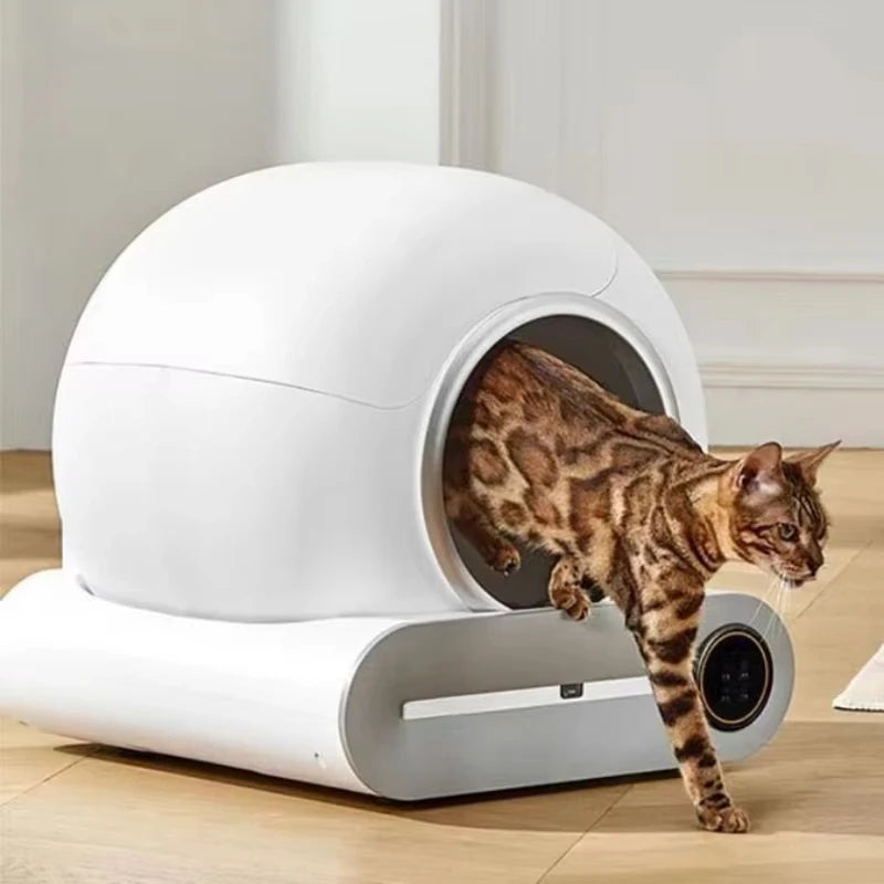 Smart Helautomatisk Kattlåda Stor Kapacitet APP-fjärrkontroll 1