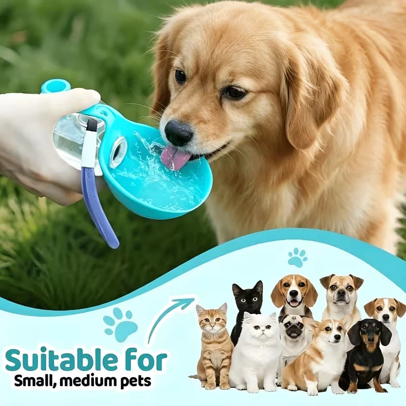 Portable Pet Water Bottle with Leak-Proof Spherical Design