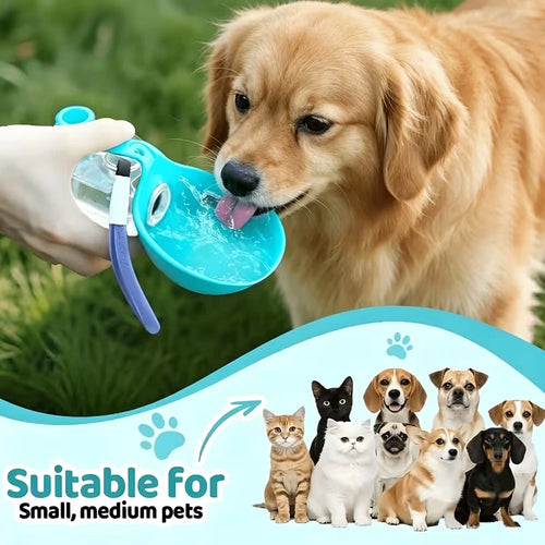 Portable Pet Water Bottle with Leak-Proof Spherical Design