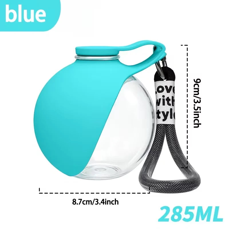 CWYP-05-BLUE Color Portable Pet Water Bottle with Leak-Proof Spherical Design