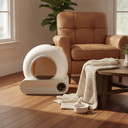Smart Helautomatisk Kattlåda Stor Kapacitet APP-fjärrkontroll — Lifestyle product photo in a realistic everyday environment, warm natural light, shallow depth of field, cinematic composition.

Scene deta…